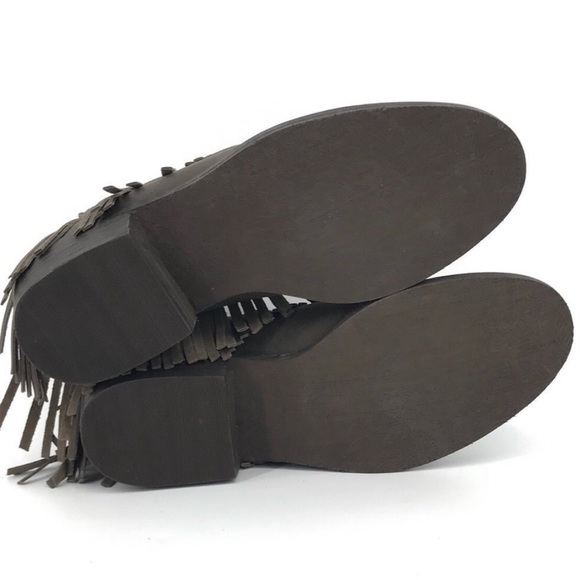 NAUGHTY MONKEY | Boho Western Leather Fringe Ankle Boots. Women Size 9. - Picture 6 of 6